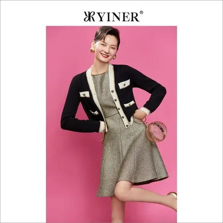 YINER音儿专柜女装2022秋季新款毛针织衫8232306130商品大图