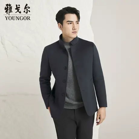 【商场同款】雅戈尔男士大衣秋冬新款官方商务休闲羊毛大衣外套男图片