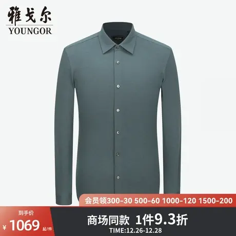 【商场同款】雅戈尔男士长袖衬衫新款官方商务休闲上班穿衬衫男图片