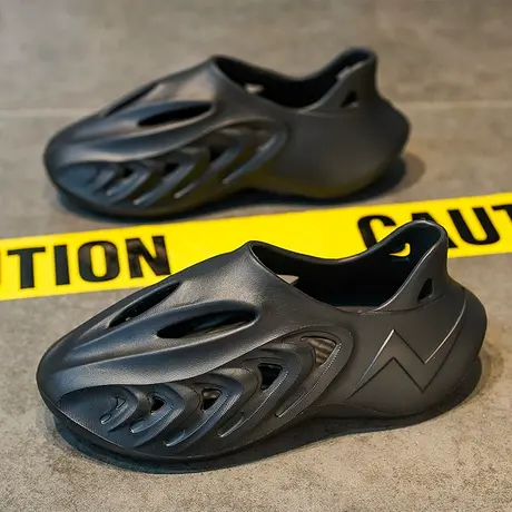 雨鞋男款时尚钓鱼水鞋厨房防滑鞋劳保胶鞋户外溯溪涉水鞋防水鞋男商品大图