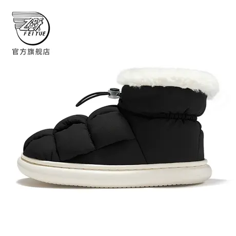 feiyue/飞跃保暖鞋女2023冬季新款高帮包跟棉鞋女厚底豆腐鞋003图片