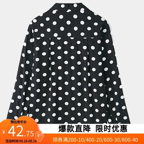 【断码XS/S】艾格圆点衬衫2023春时尚小众洋气休闲衫上衣女z1741商品大图