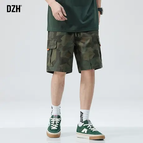 男士工装迷彩短裤男款夏季潮牌休闲五分裤宽松裤子2023新款工装裤商品大图