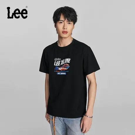 【直播间专享秒杀】Lee舒适版型字母Logo印花男圆领短袖T恤休闲潮商品大图