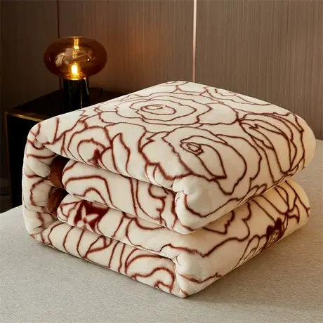 恒源祥A类拉舍尔毛毯家用沙发毯学生宿舍盖毯办公室午睡毯空调毯商品大图