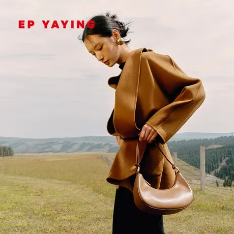 [重磅限量]EP雅莹女装 阿拉善纯山羊绒毛呢短外套 商场同款8417A商品大图