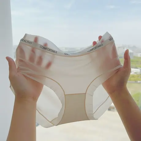 无感飘飘裤~面膜冰丝内裤女5A全棉抑菌裆超薄飘飞中腰短裤无痕夏图片