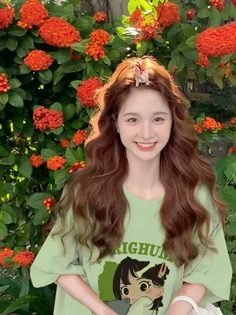 纯棉短袖t恤女2023新款夏季设计感小众别致宽松半袖上衣oversize商品大图