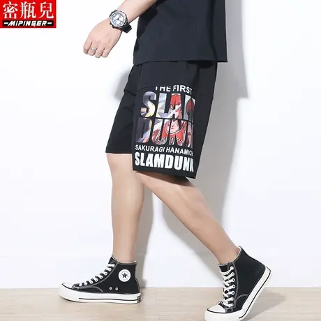 密瓶儿休闲运动短裤男宽松夏季男士青少年五分裤大码胖子裤子男潮商品大图