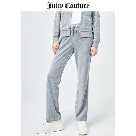 Juicy Couture橘滋天鹅绒休闲裤女春季新款美式运动直筒阔腿长裤商品大图