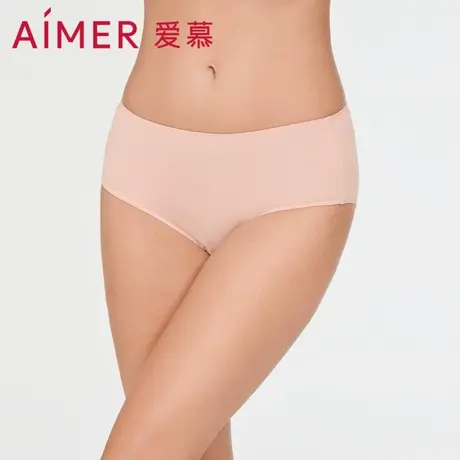爱慕内裤女夏季包臀微弹中腰平角生理裤AM238172图片