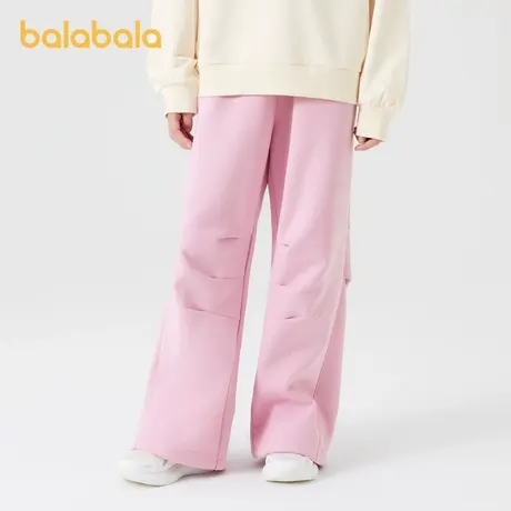 巴拉巴拉女童直筒裤大童降落伞裤子儿童束脚长裤2024秋季新款童装商品大图