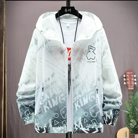 户外防晒衣男士夏季轻薄款夹克男渐变色钓鱼防晒服青少年大童外套商品大图