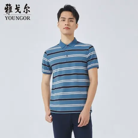 雅戈尔奥莱 商场同款男士短袖T恤新款官方正品商务短袖POLO衫男商品大图