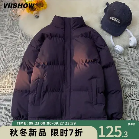 VIISHOW潮牌加厚衣服棉衣美式棉服男冬季保暖宽松面包服男生痞帅商品大图