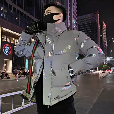 冬季男士棉衣外套棉服棉袄立领羽毛潮流帅气加厚时尚休闲潮牌百搭图片