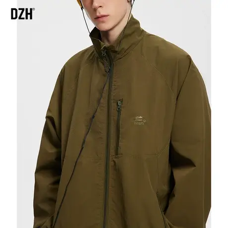 男士痞帅夹克外套男春秋潮高级感2024新款美式复古上衣冲锋衣男款商品大图