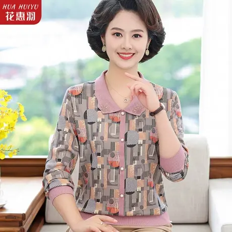 2023新款衬衣洋气衬衫中年人妈妈秋装小衫中老年女装春秋长袖上衣图片