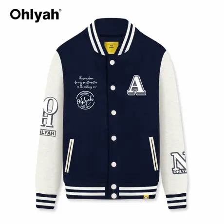 Ohlyah复古棒球服外套女设计感小众ins潮2023年新款秋季宽松夹克商品大图