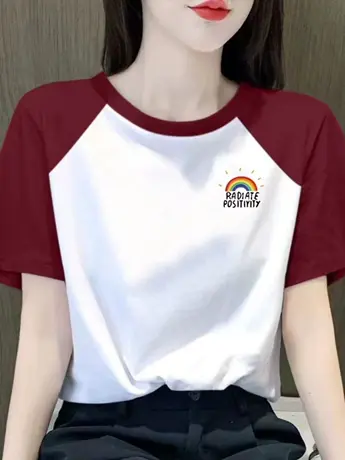 仿棉短袖t恤女2023新款夏季小众设计感大码女装胖mm遮肚上衣藏肉图片