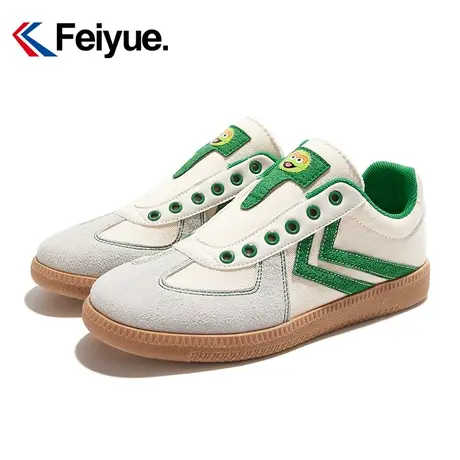 飞跃x芝麻街联名一脚蹬帆布鞋女秋季款低帮百搭透气软底休闲鞋719商品大图