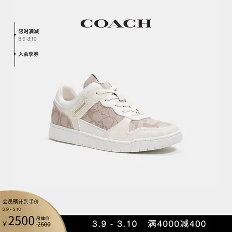 COACH/蔻驰女士经典标志提花织物C201低帮运动鞋图片