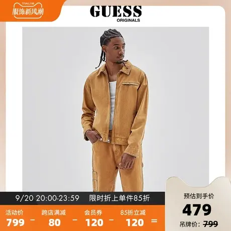 GUESSOriginals23新男士工装风休闲直筒牛仔短裤-M3YG40D4SB0图片
