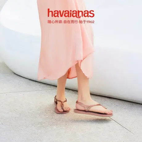 【直播】Havaianas哈唯纳Luna哈瓦那交叉绑带夹脚凉鞋女夏平底沙图片