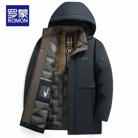 罗蒙冬季棉衣外套男短款连帽2025新款中年爸爸冬装男士棉服上衣服图片