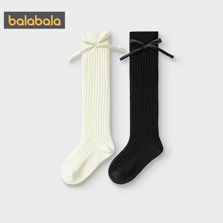 【商场同款】巴拉巴拉女童袜子中大童高筒袜春秋款儿童公主棉袜潮商品大图