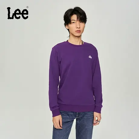 Lee商场同款23秋冬新品标准版基础款圆领多色卫衣男LMT006775201商品大图