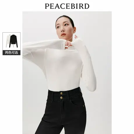 太平鸟女装冬季新款高领打底针织衫A1CPD4513商品大图