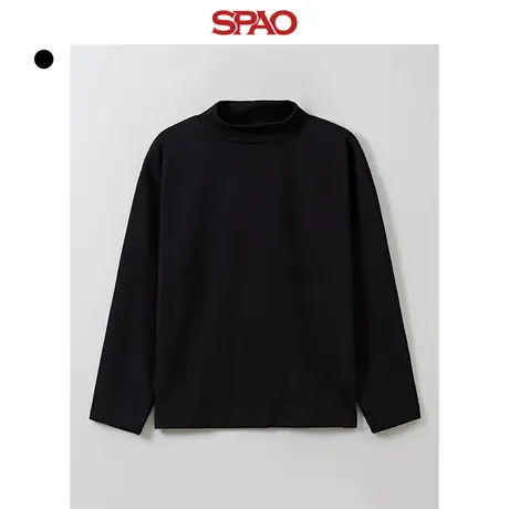 SPAO韩国同款2023年秋季新款男女同款纯色长袖毛衣基础SPLWD4TU04商品大图