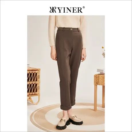 YINER音儿专柜女装2022冬季新款休闲裤8C32520400商品大图