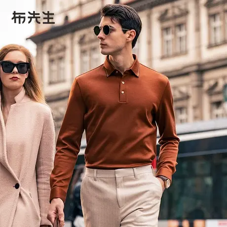 MrBu布先生亲肤桑蚕丝长袖t恤秋季舒适保暖中年装BT12286断码商品大图