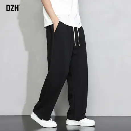 男士黑色卫裤男秋季直筒休闲裤宽松裤子ins潮百搭2023新款运动裤商品大图