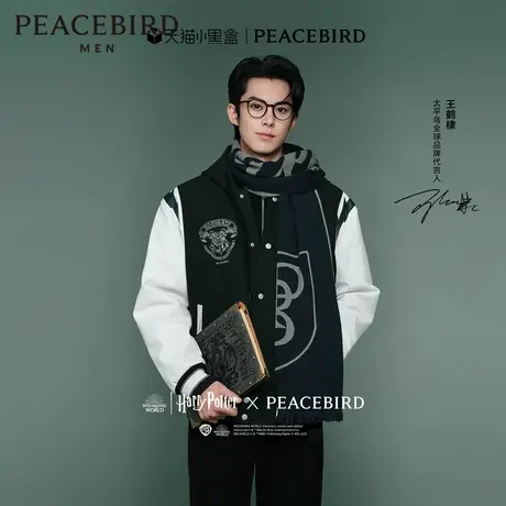 【王鹤棣同款】太平鸟男装 哈利波特联名系列连帽夹克男B1BCD4355图片