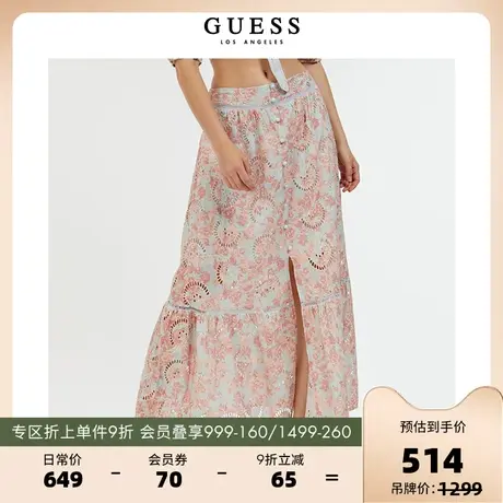 GUESS 女士派对大小姐半身裙W2GD44WEJV0图片