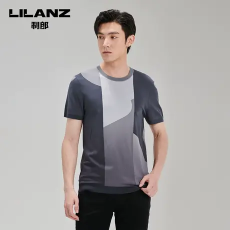【商场同款】利郎 针织短袖T恤男士休闲2023男装23XTX6111S/12S商品大图