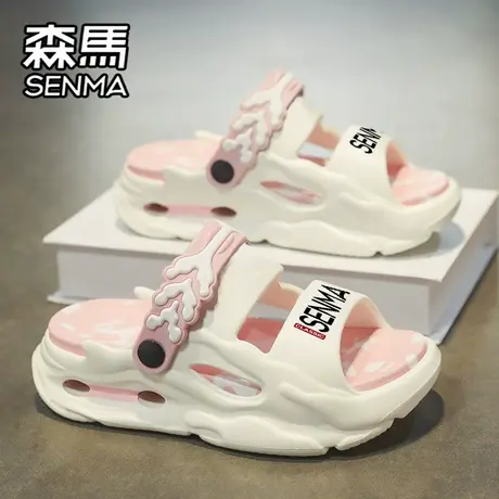 森马拖鞋女外穿防滑防臭网红超火运动踩屎感情侣两穿户外沙滩凉鞋商品大图