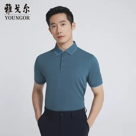 雅戈尔奥莱 商场同款男士短袖T恤新款官方正品商务休闲短袖POLO衫商品大图