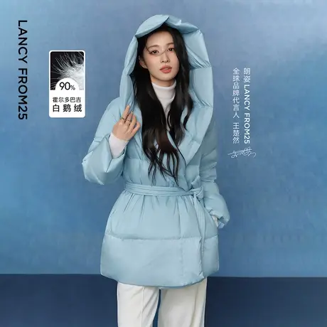 朗姿霍尔多巴吉鹅绒羽绒服时尚设计感短款通勤外套2025年冬季新款商品大图