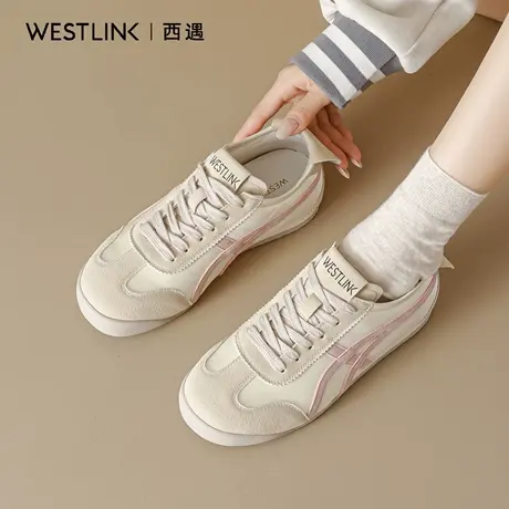 西遇复古德训鞋女2025秋季新款软底舒适运动阿甘鞋爆款休闲板鞋A商品大图