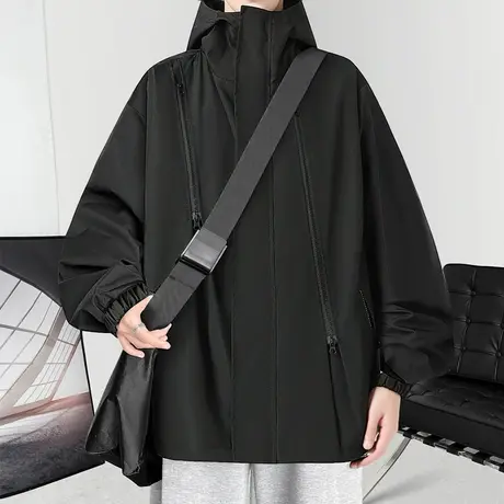 高街vibe三合一冲锋衣男美式外套加厚春秋季户外防风防水工装夹克商品大图