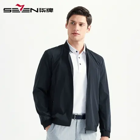 柒牌男装清仓夹克春季夹克时尚休闲男士棒球领茄克外套图片
