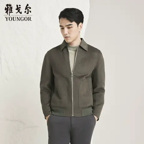 【商场同款】雅戈尔男士大衣秋冬新款官方商务休闲羊毛大衣外套男图片