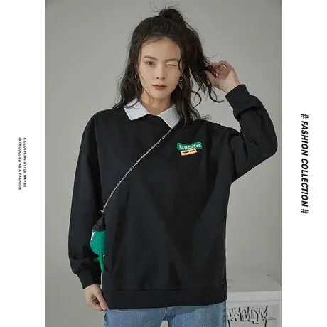 [商场同款]唐狮春季新款卫衣女小狮子玩偶卫衣休闲可爱风上衣图片