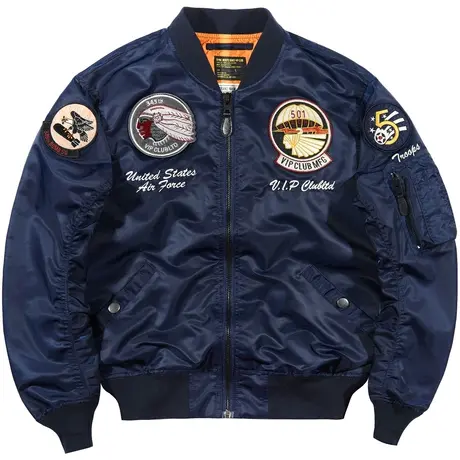 VIP秋季2023新款ma1飞行员夹克男士棒球服大码宽松刺绣工装外套潮图片