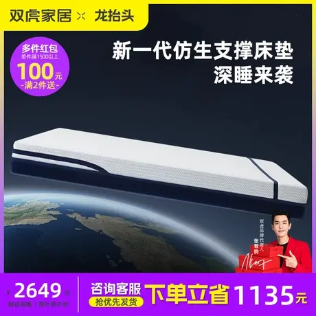双虎星际舱床垫太空记忆棉零重力慢回弹护脊22cm厚垫双人压缩卷包商品大图