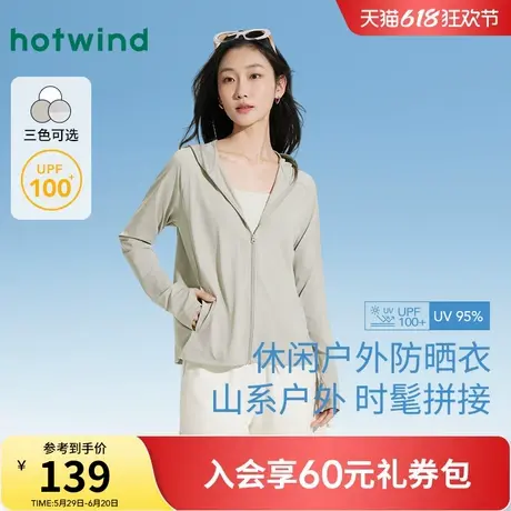 热风连帽防晒服2025年夏季新款女士宽松防晒外套户外凉感防晒衣女商品大图